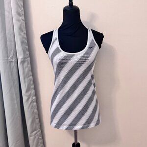 Nike Dri-FIT Racerback Training Tank | Black & White | Size Small